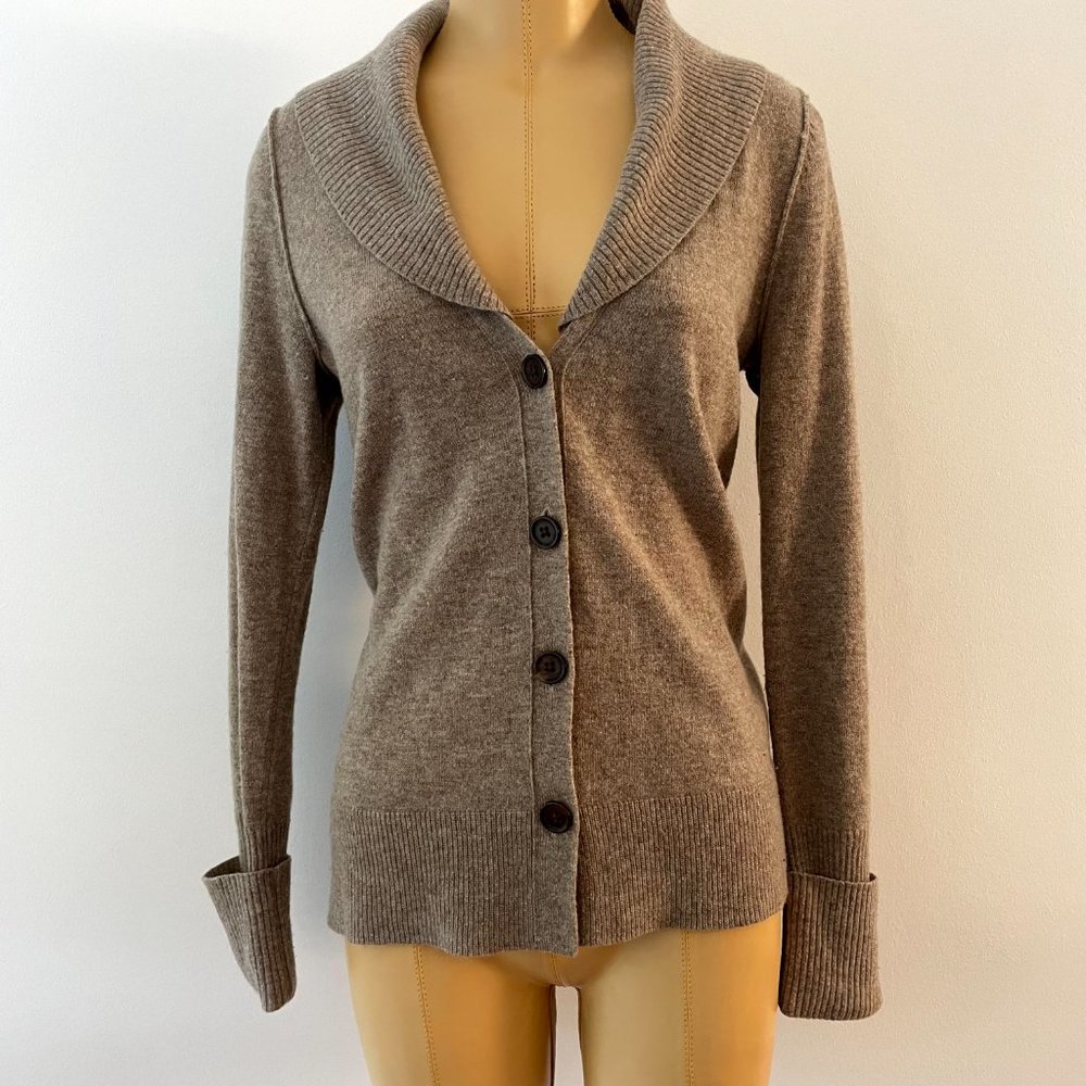 Banana Republic Tan Shawl Cardigan Sweater